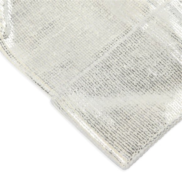 Silver metallic ribbed pom pom hat - Picture 3 of 4